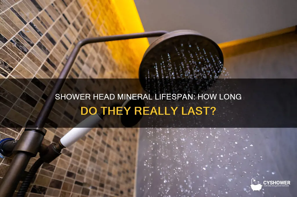 how long do the shower head minirals last