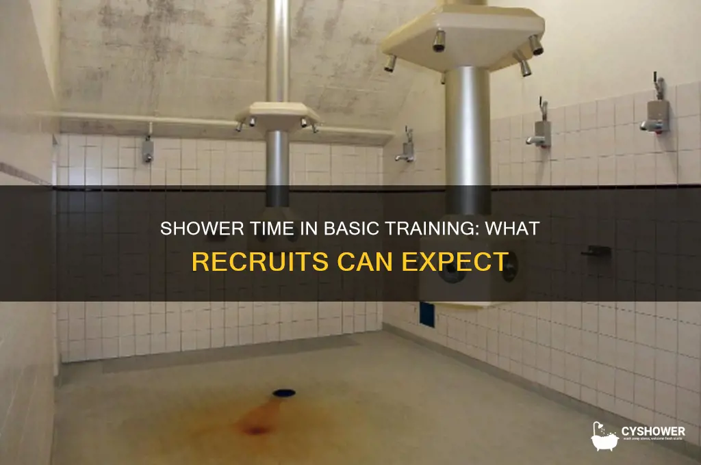 how long do you get to shower in basic training