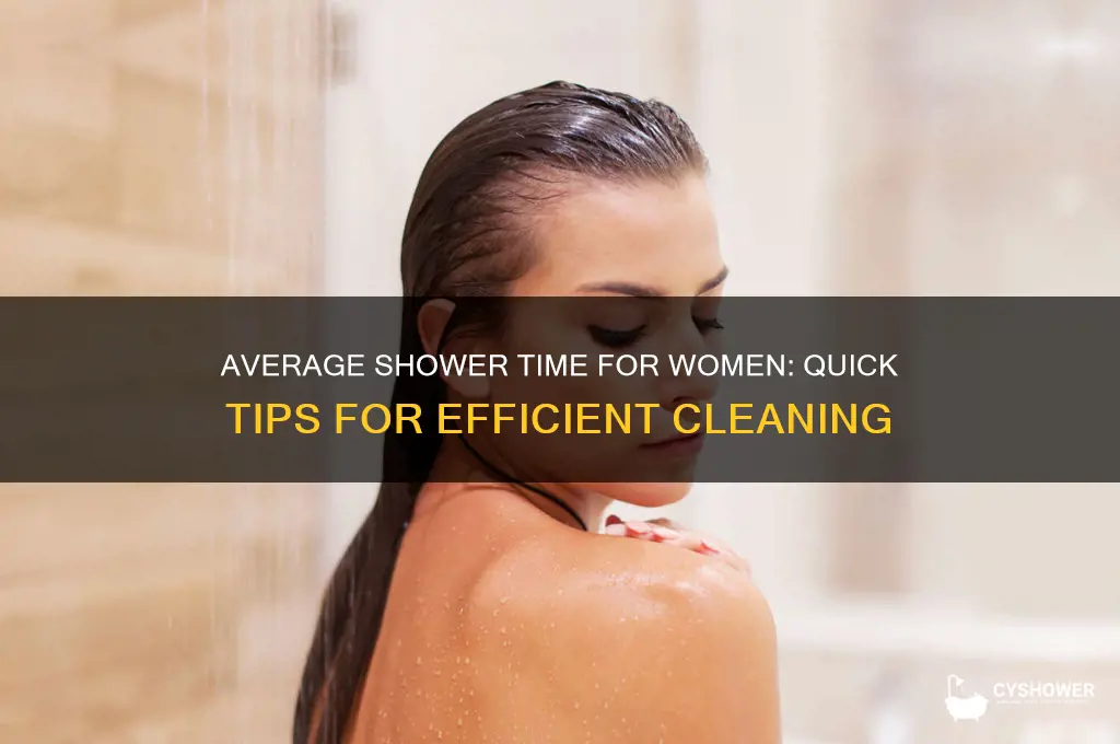 how long does a shower take for a woman