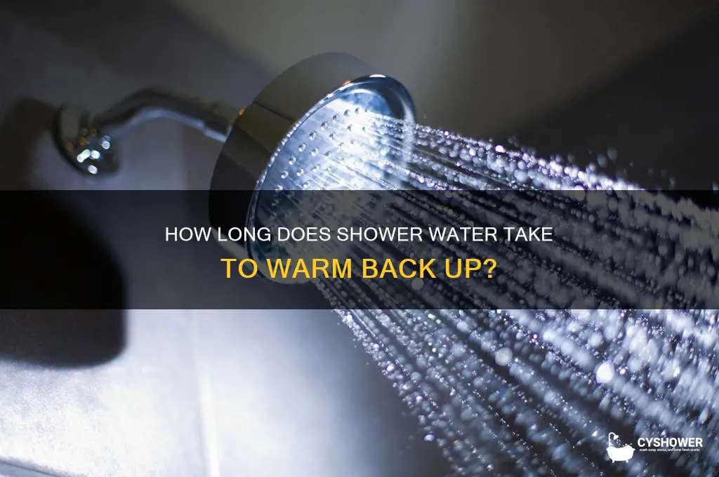 how long does a shower take to warm back up