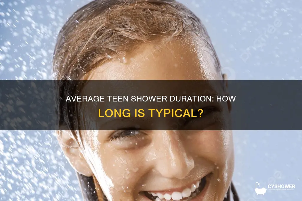 how long does a typical teen shower take
