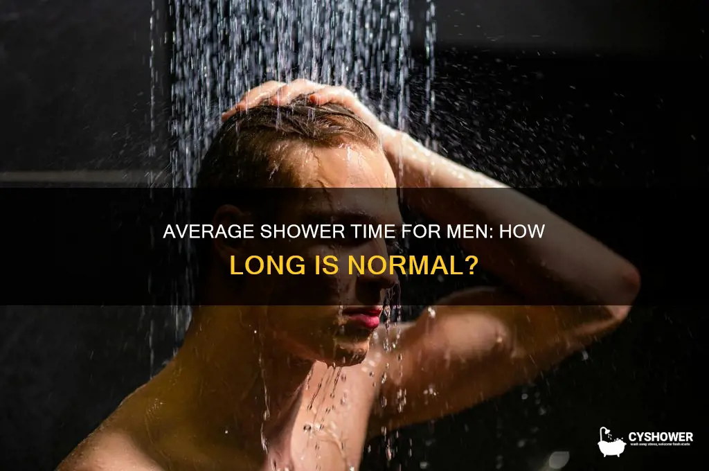how long does an average man take in a shower