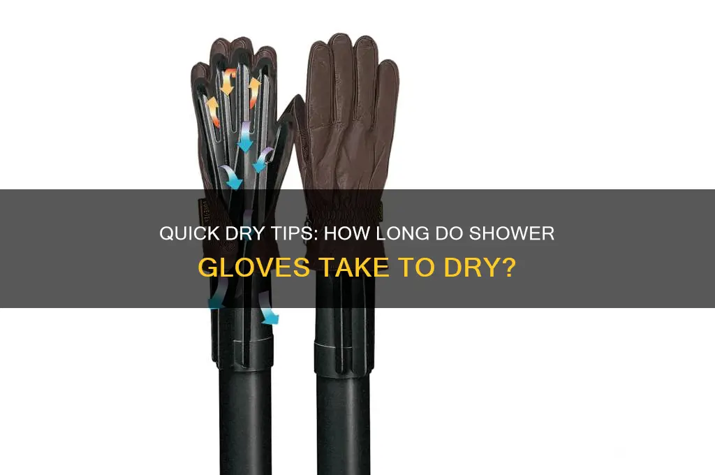 how long does it take for shower gloves to dry