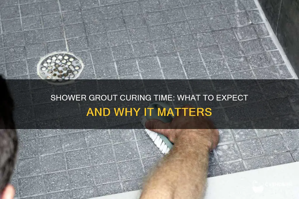 how long does it take for shower grout to cure