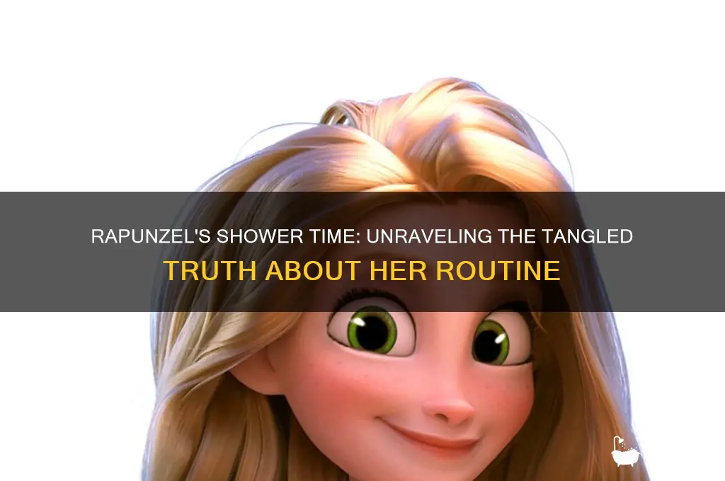 how long does it take rapunzel to shower
