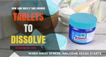 Shower Tablets Dissolution Time: How Long Do They Last?