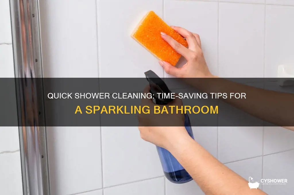 how long does it take to clean a shower