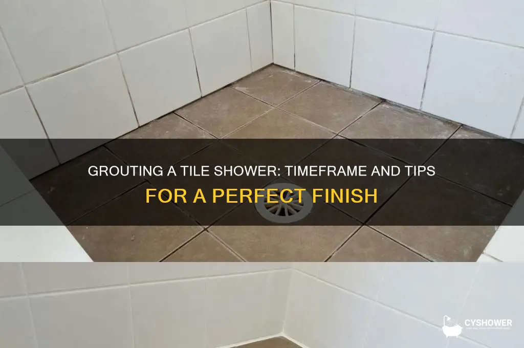 how long does it take to grout a tile shower