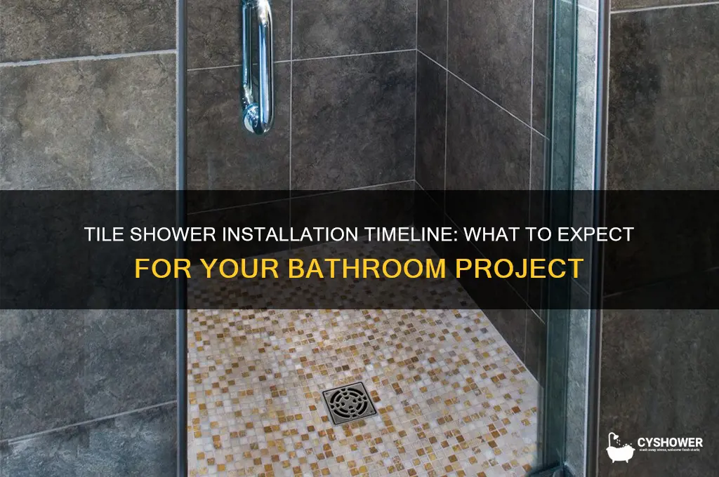 how long does it take to install tile shower