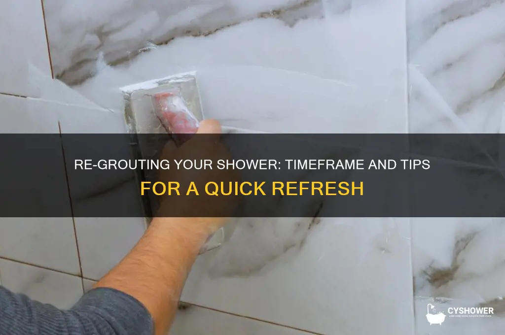 how long does it take to re-grout a shower