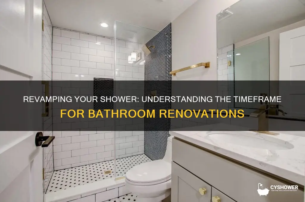 how long does it take to redo a bathroom shower