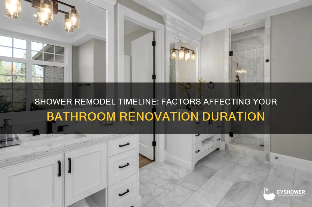 how long does it take to remodel a shower