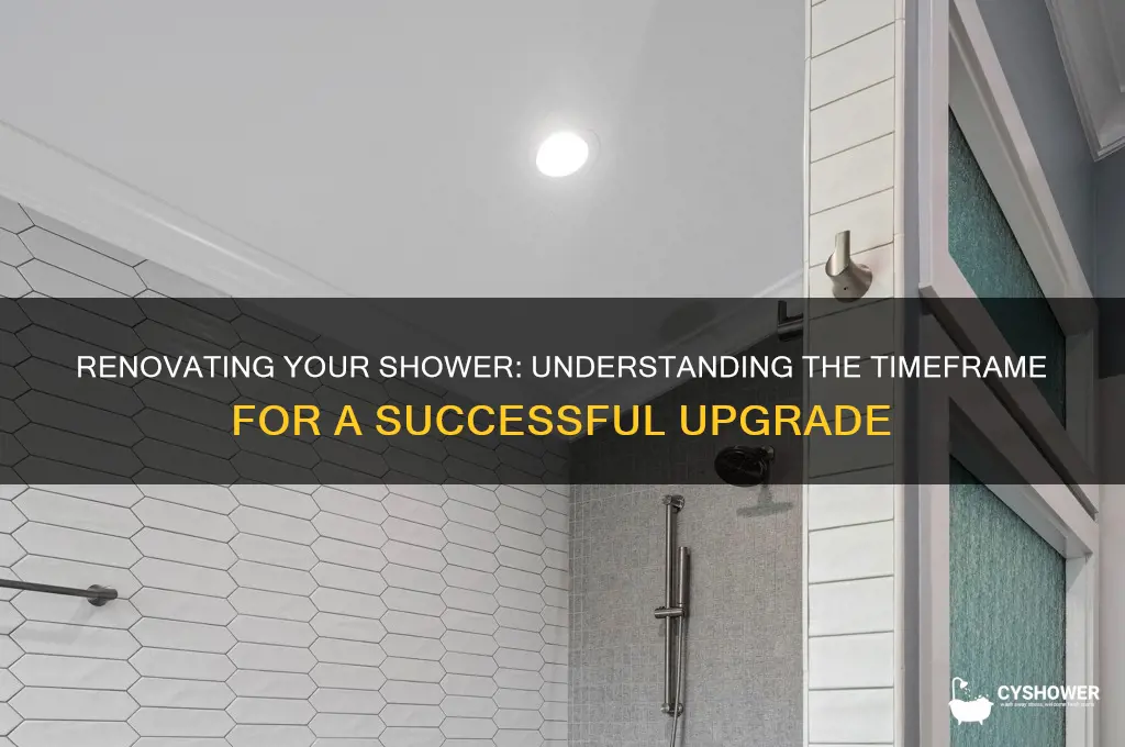 how long does it take to renovate a shower