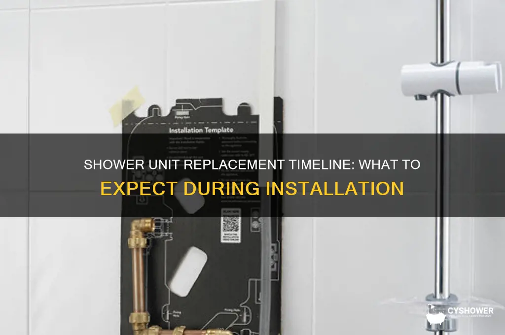 how long does it take to replace a shower unit