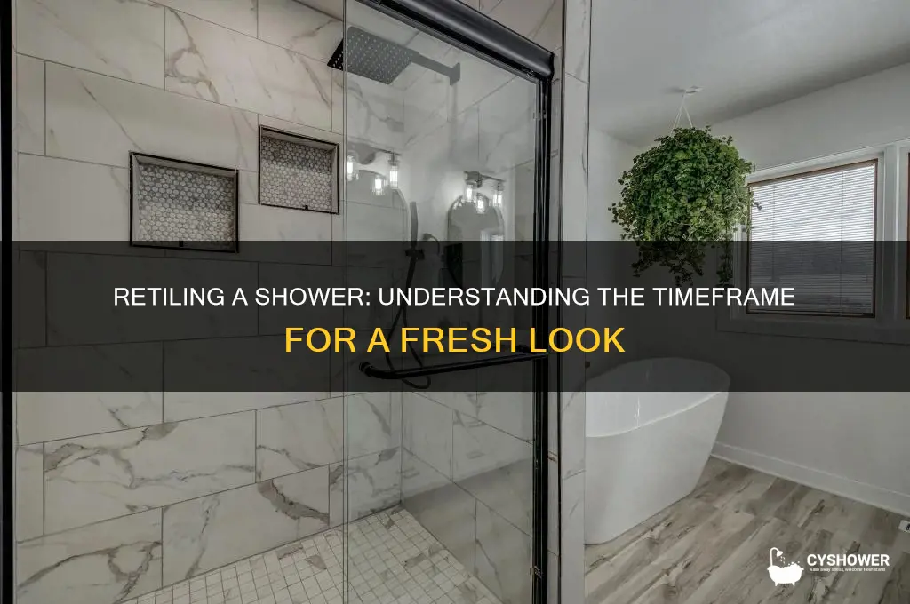 how long does it take to retile a shower