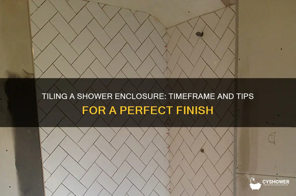 how long does it take to tile a shower enclosure