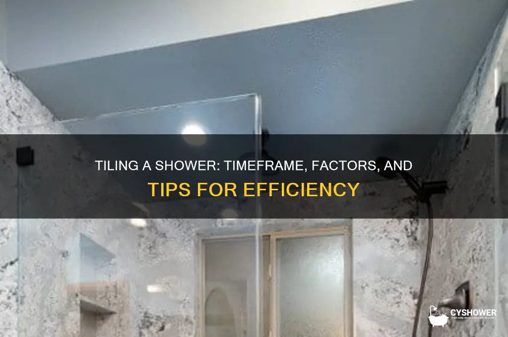 how long does it take to tile a shower