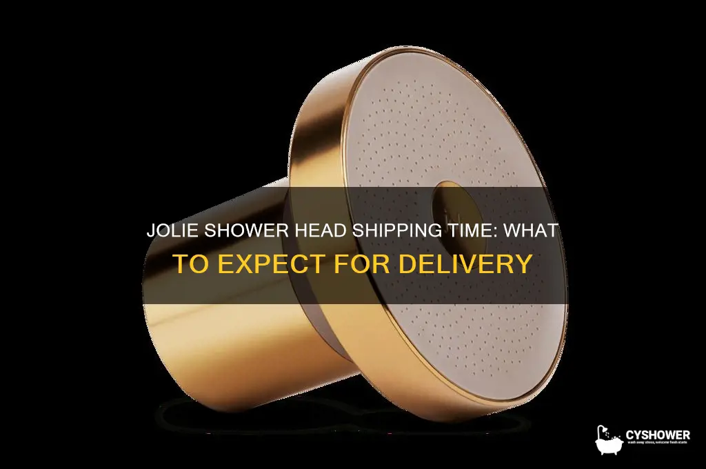 how long does jolie shower head take to ship