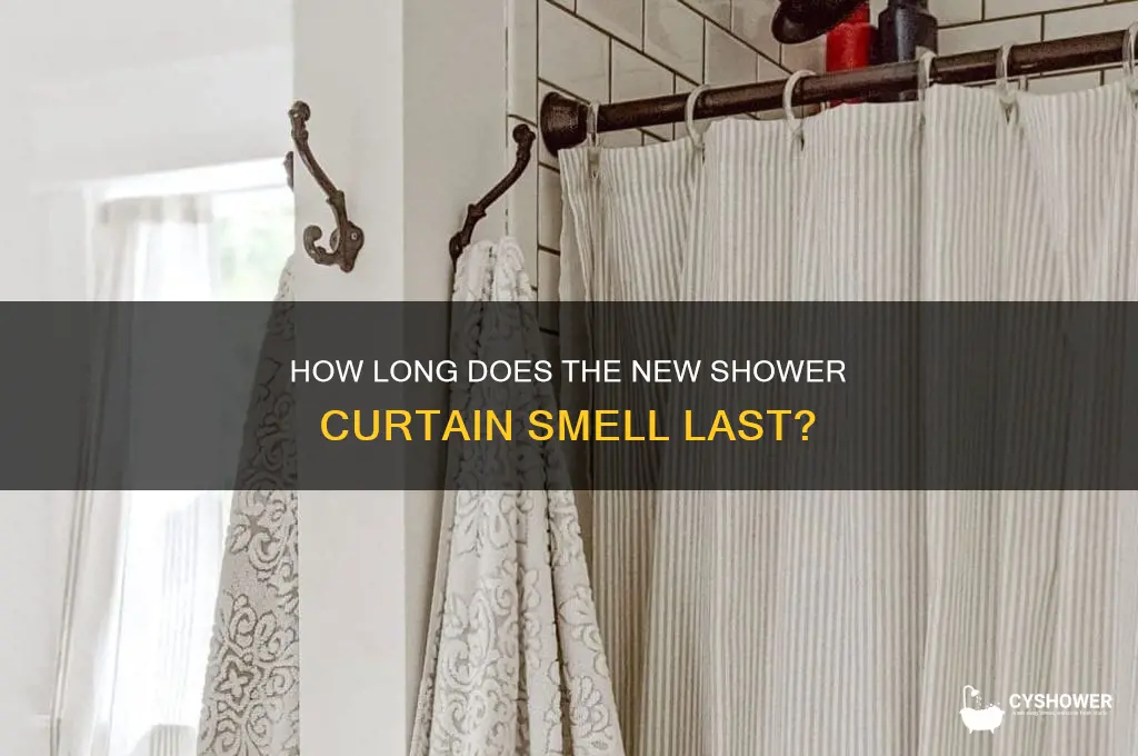 how long does new shower curtain smell last