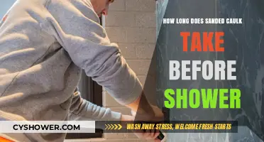 Sanded Caulk Drying Time: When Can You Shower Again?