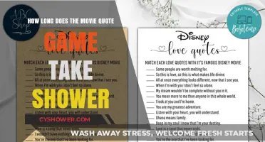 Shower Movie Quote Game: How Long Does It Really Take?