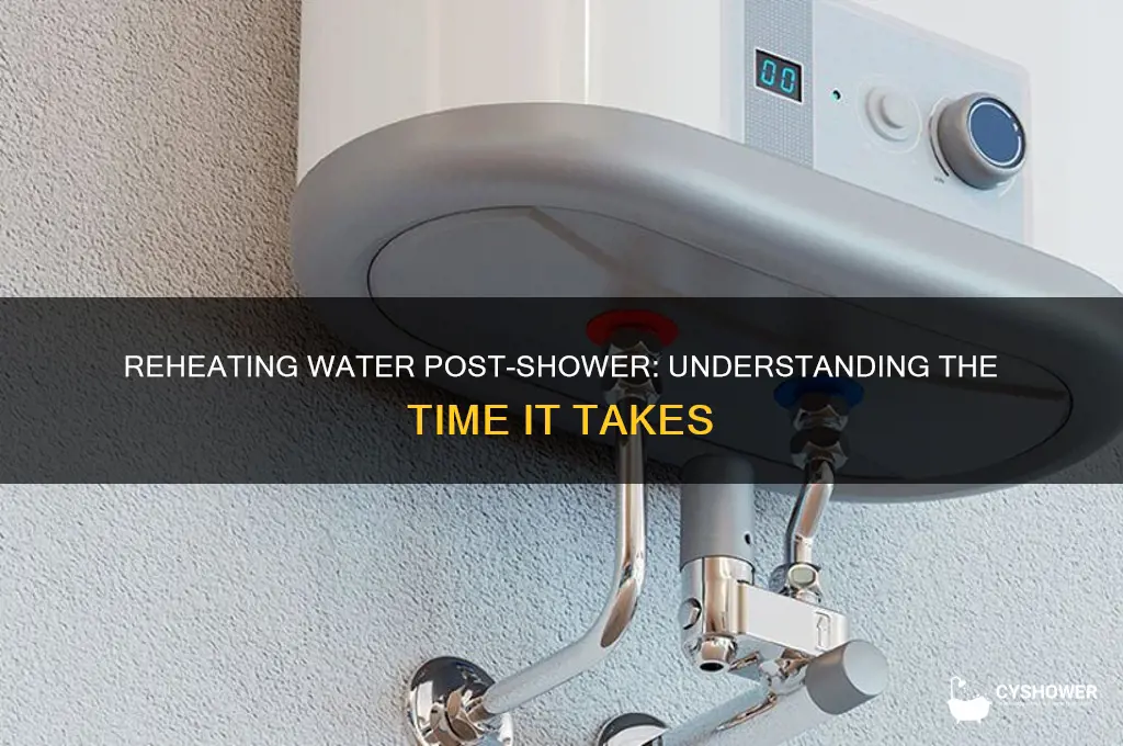 how long for water to reheat after shower