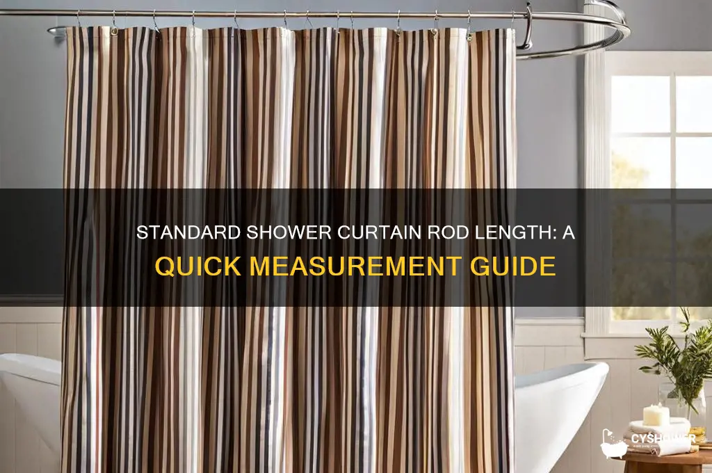 how long is a shower curtain rod