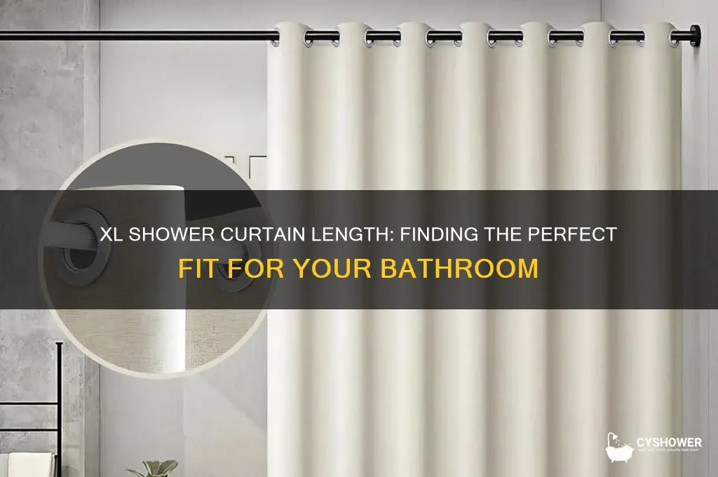 how long is xl shower curtain