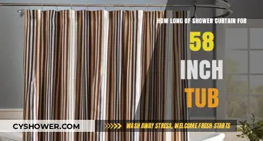 Choosing the Perfect Shower Curtain Length for a 58-Inch Tub