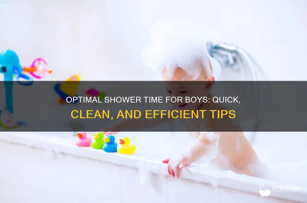 how long should a boy take a shower