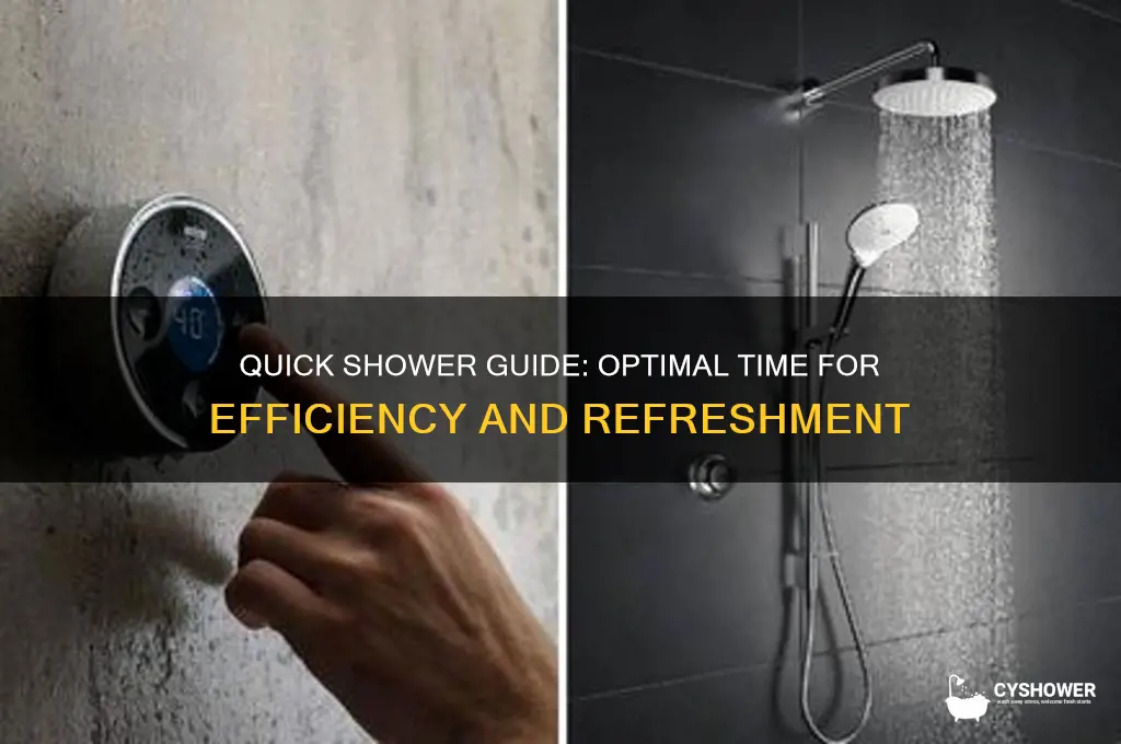 how long should a quick shower take