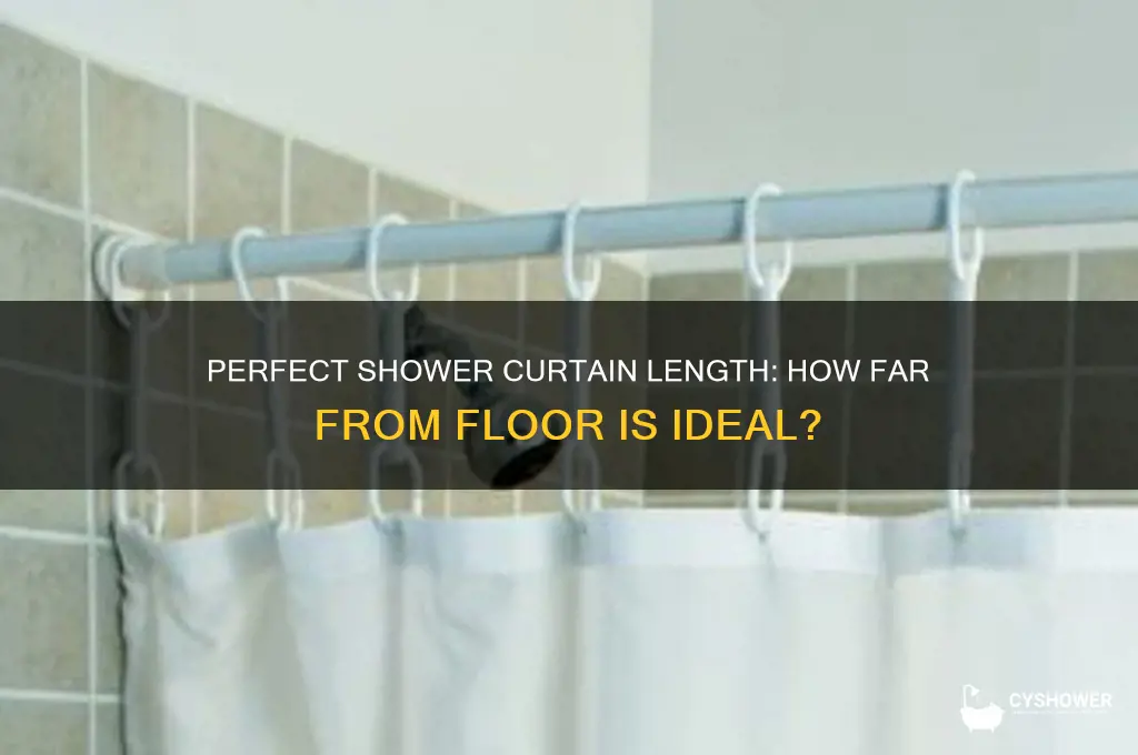 how long should a shower curtain be from the floor