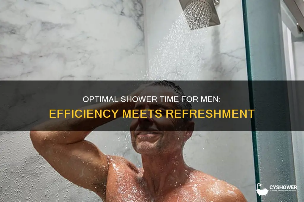 how long should a shower take for a guy