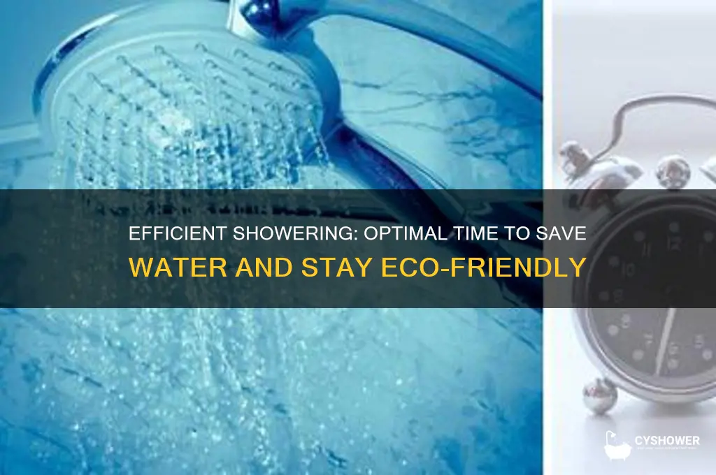 how long should a shower take to conserve water
