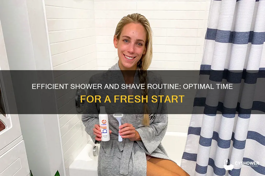 how long should it take to shower and shave