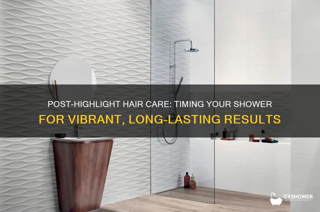 how long should you wait to shower after getting highlights