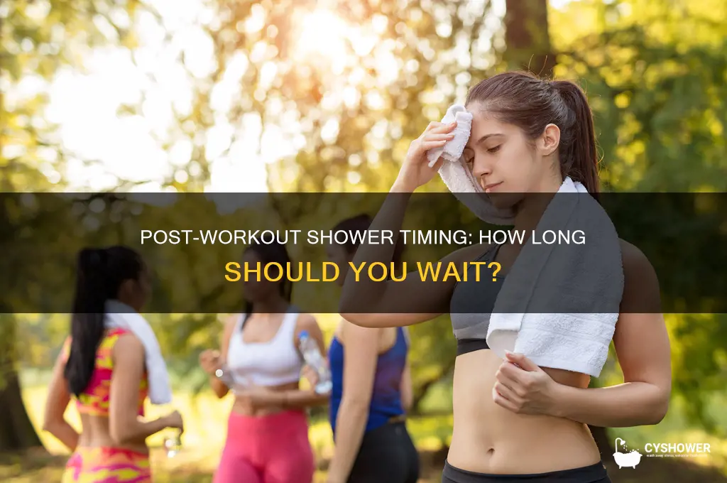 how long should you wait to shower after getting home