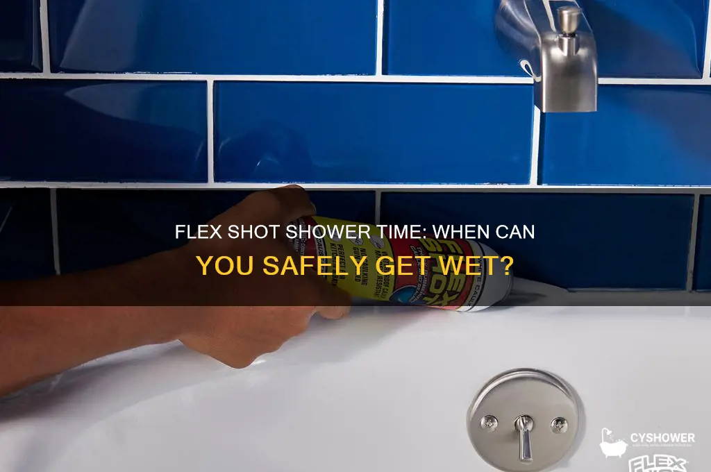 how long til i can shower with flex shot