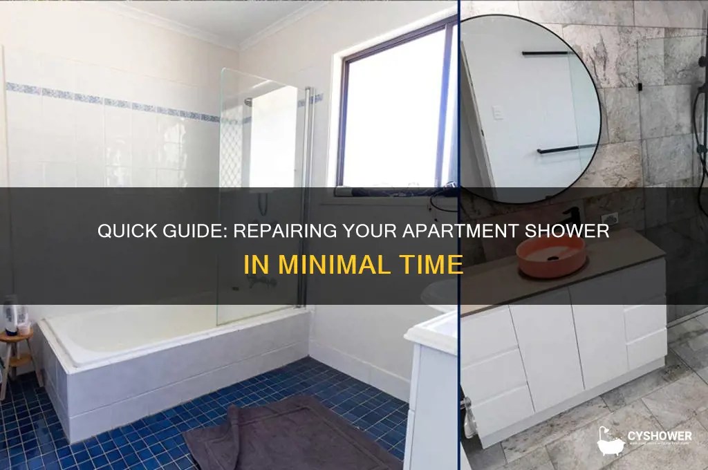 how long to fix apartment shower