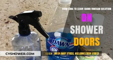 Effective Dawn Vinegar Solution Soaking Time for Shower Doors
