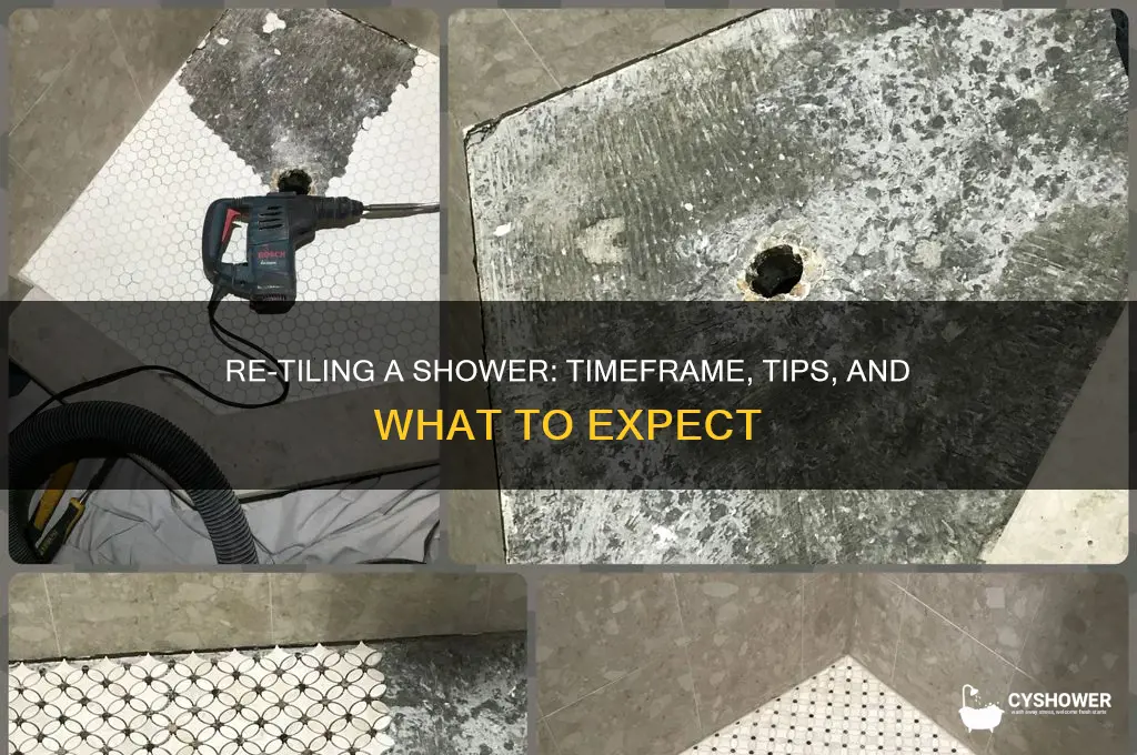how long to re tile a shower