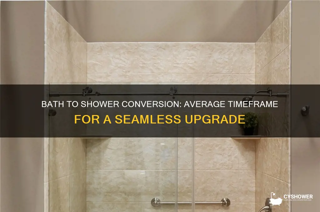 how long to replace bath with shower