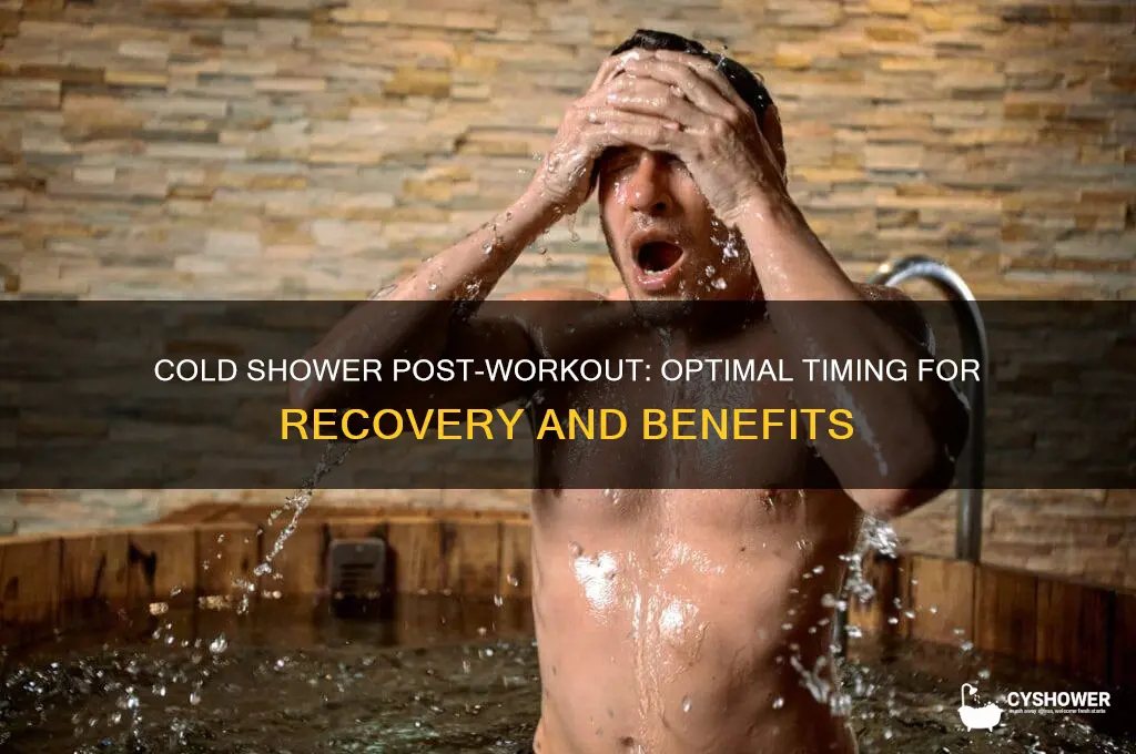 how long to take a cold shower after workout