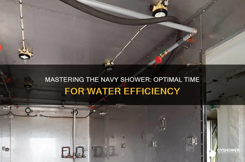 how long to take navy shower