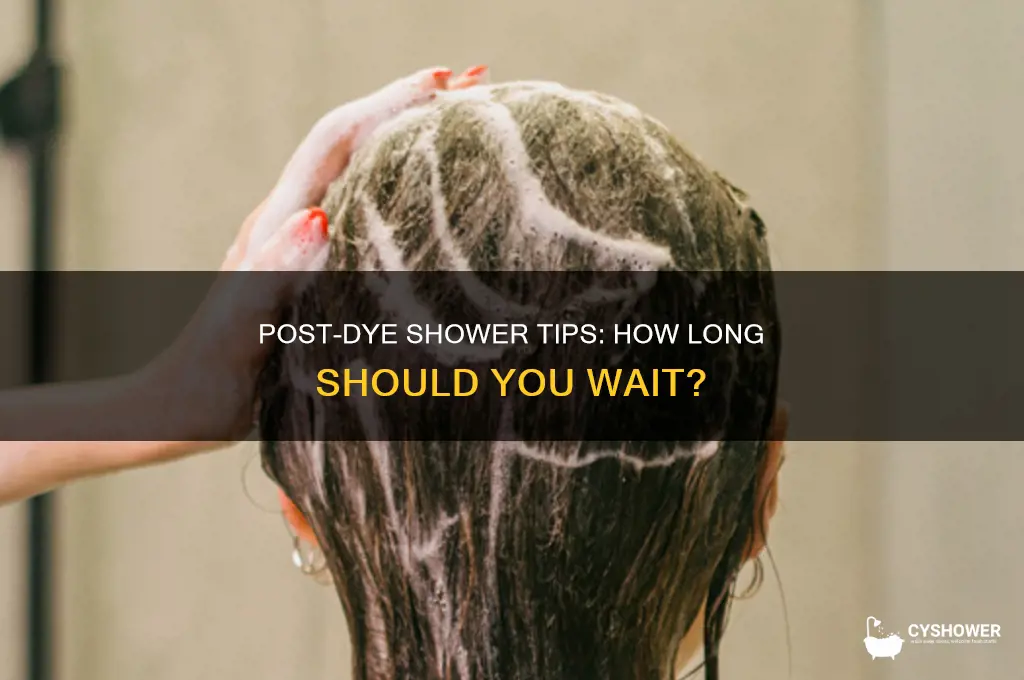how long to wait to shower after getting hair dyed
