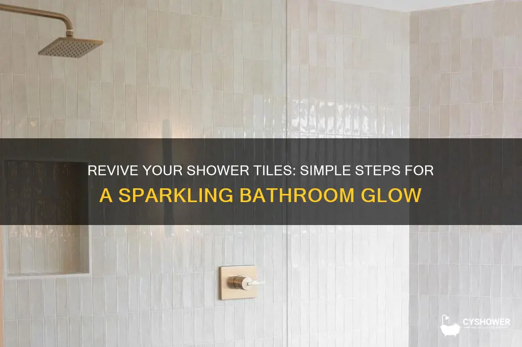 how make bathroom shower tile shiny