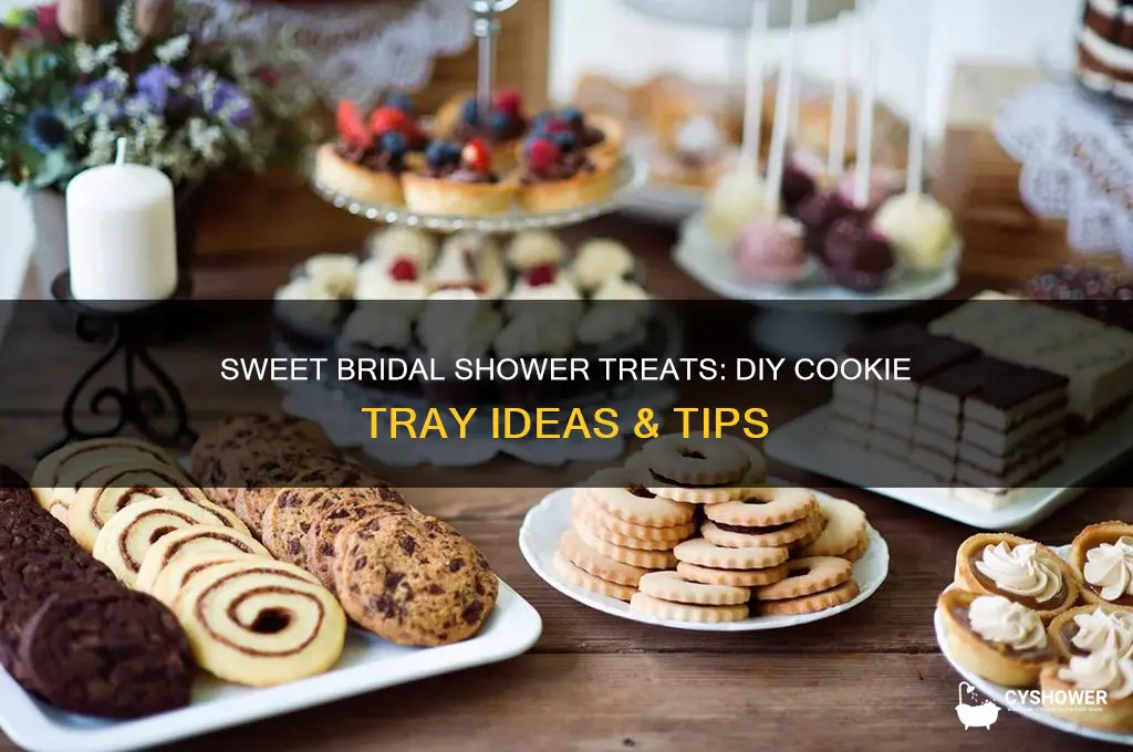 how make cookie tray for bridal shower