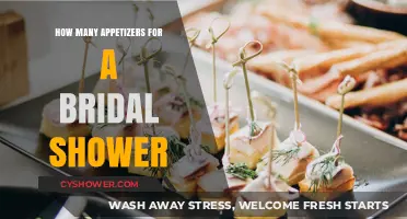 Perfect Bridal Shower Appetizer Portions: A Guide to Planning