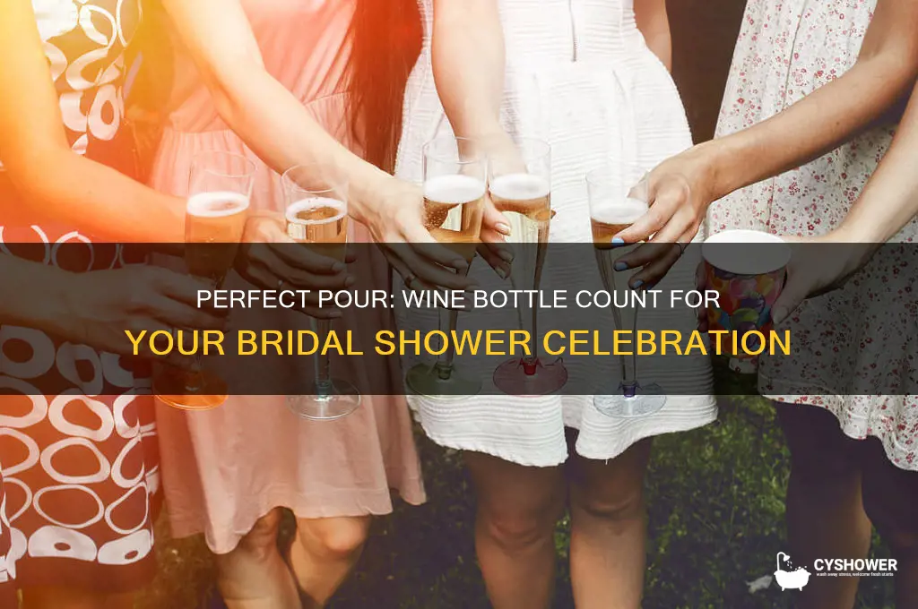 how many bottles of wine for a bridal shower