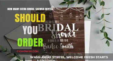Bridal Shower Invite Tips: How Many Extras to Order